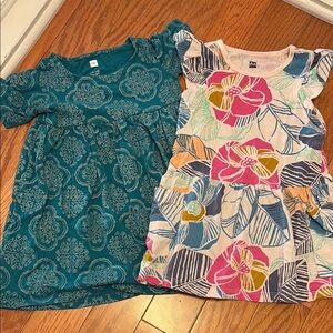 Tea Collection set of 2 short sleeve dresses